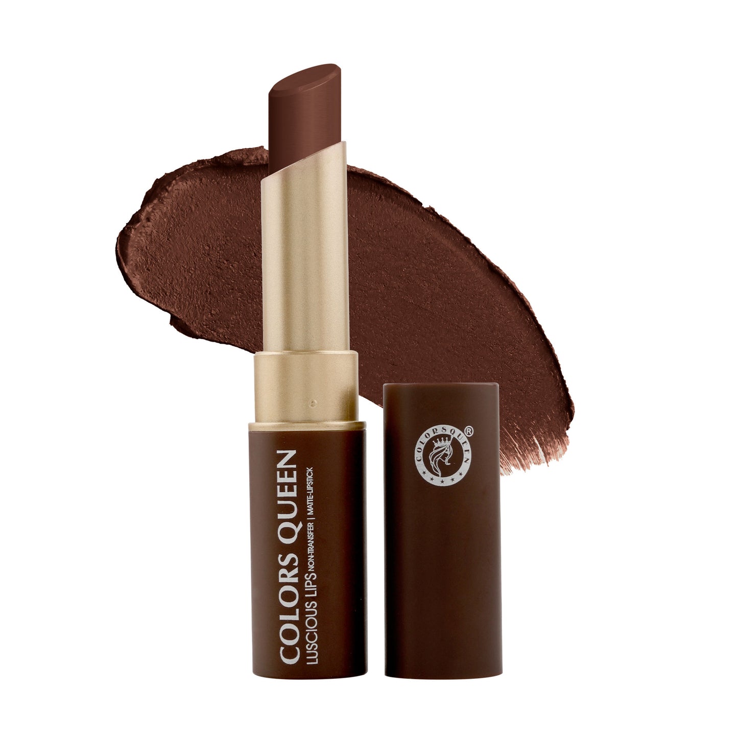 Colors Queen Luscious Lips Non Transfer Matte Lipstick - Espresso-25