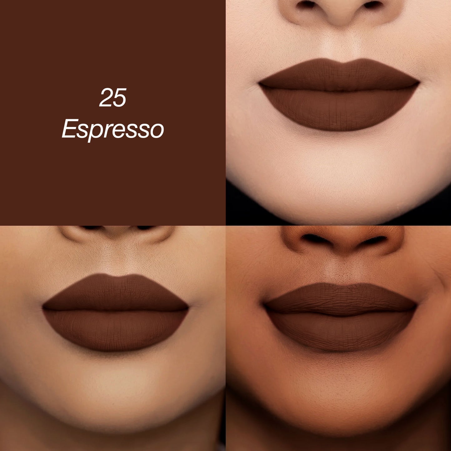 Colors Queen Luscious Lips Non Transfer Matte Lipstick - Espresso-25