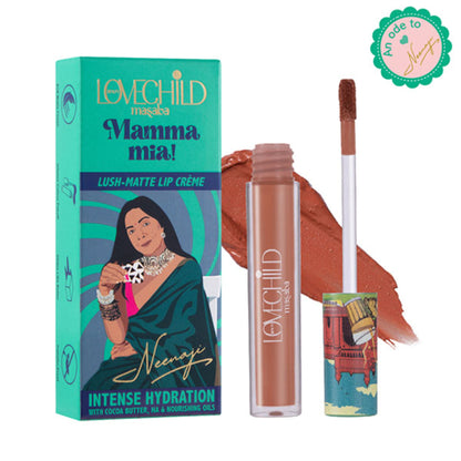 LoveChild Masaba Lush-Matte Lip Creme - Mamma Mia! - Masala Chai