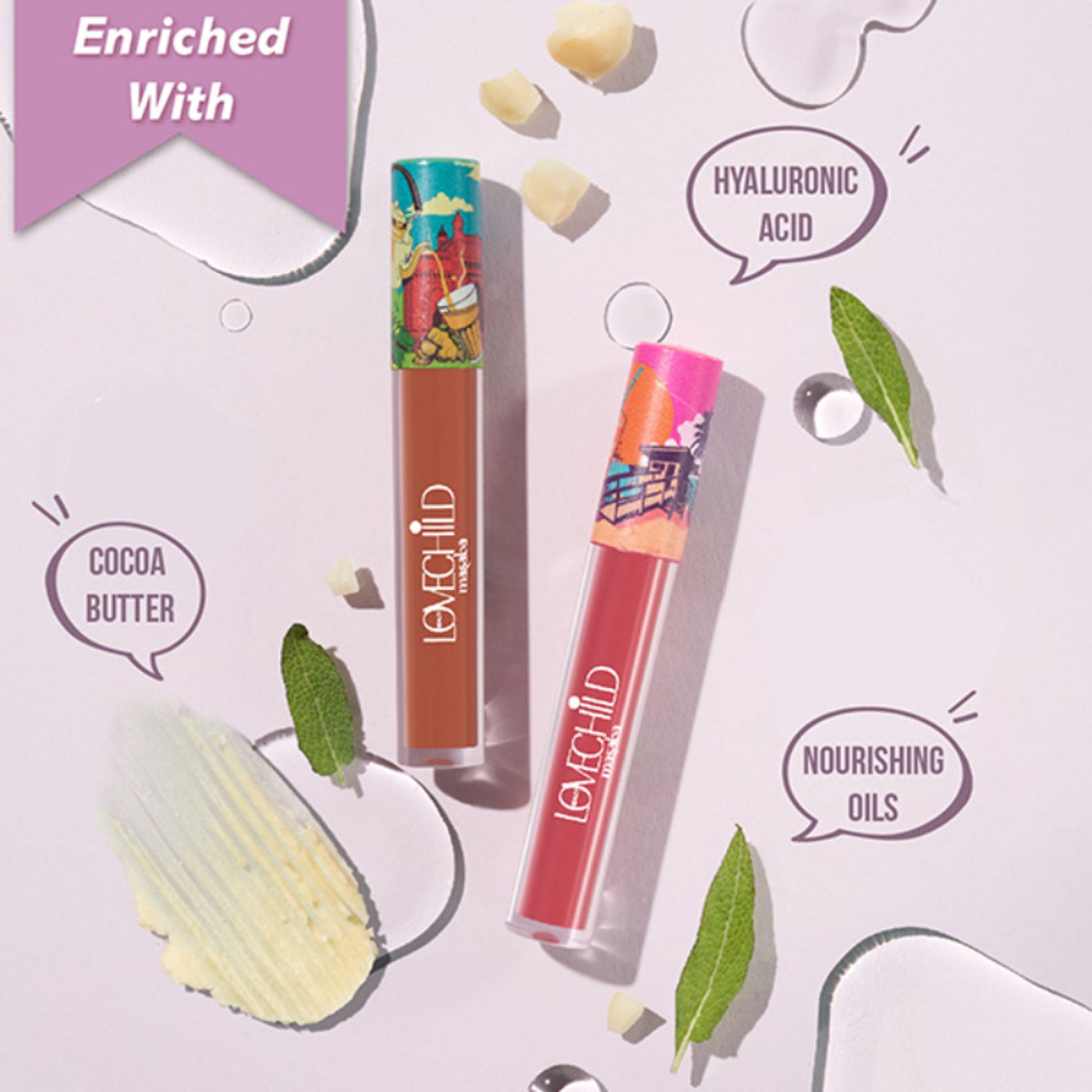 LoveChild Masaba Lush-Matte Lip Creme - Mamma Mia! - Gulabi Rum Punch