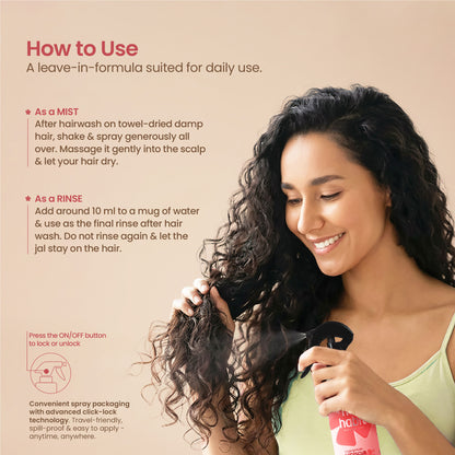 Nat Habit Hibiscus Nourishing Hair Jal Spray for Hair Growth & Damage Repair