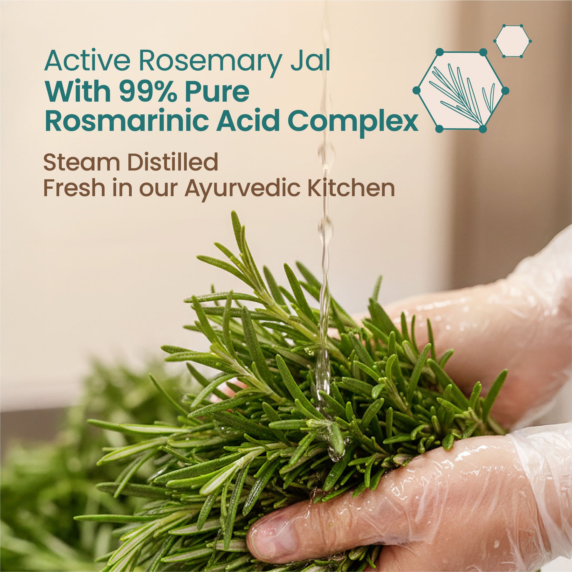 Nat Habit Rosemary Nourishing Hair Jal Spray for Stronger Hair, Frizz Control & Healthy Scalp