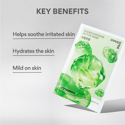 Innisfree Madecassoside Active Mask - Calming & Barrier Repair Care