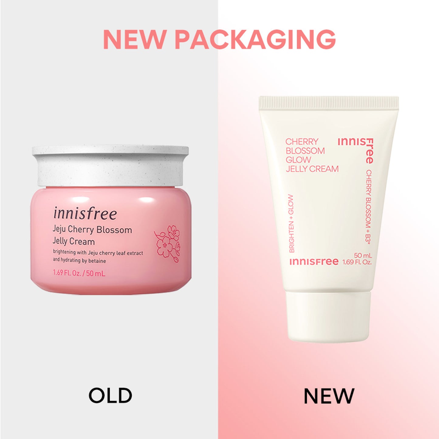 Innisfree Jeju Cherry Blossom Jelly Cream - Brightening & Dewy Care