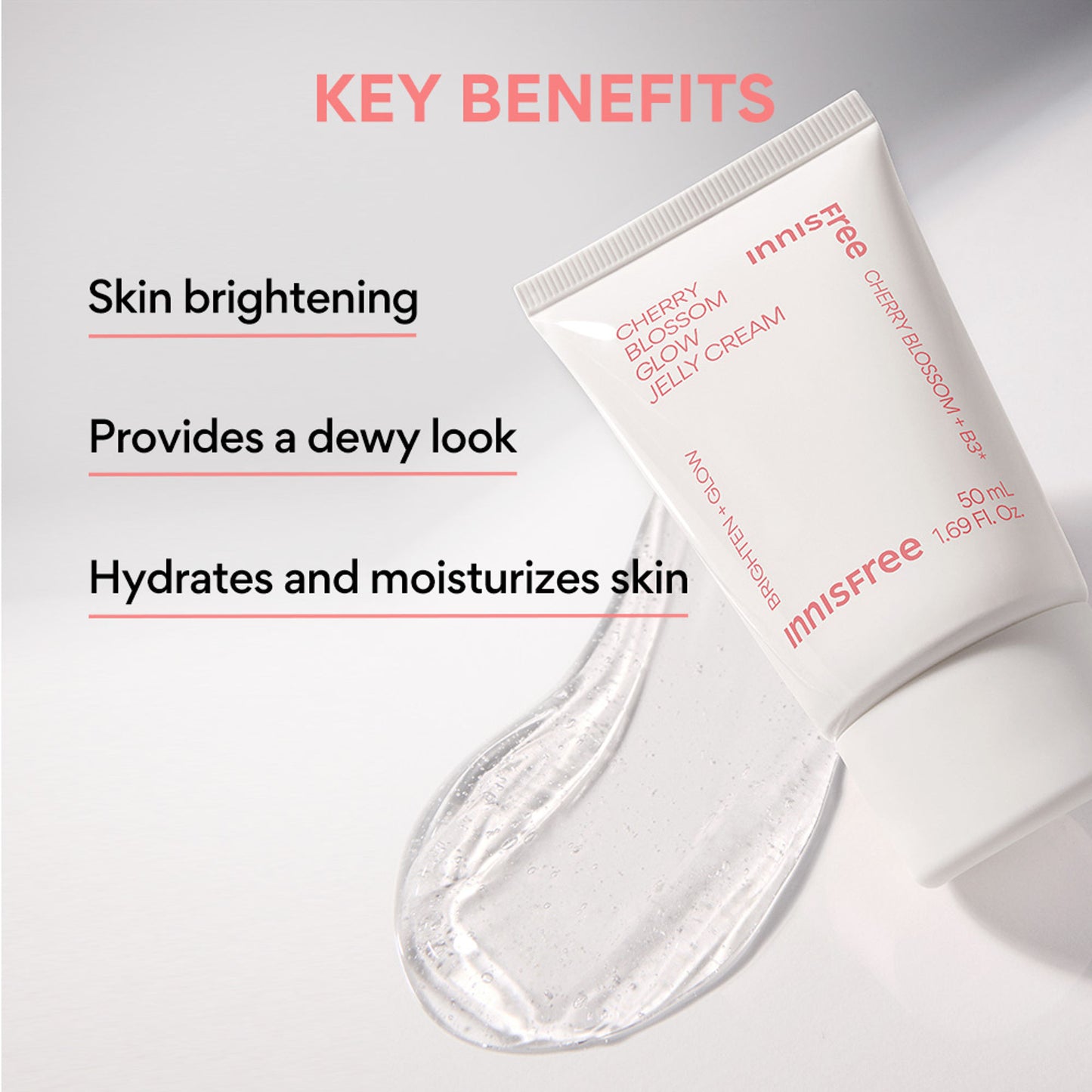 Innisfree Jeju Cherry Blossom Jelly Cream - Brightening & Dewy Care