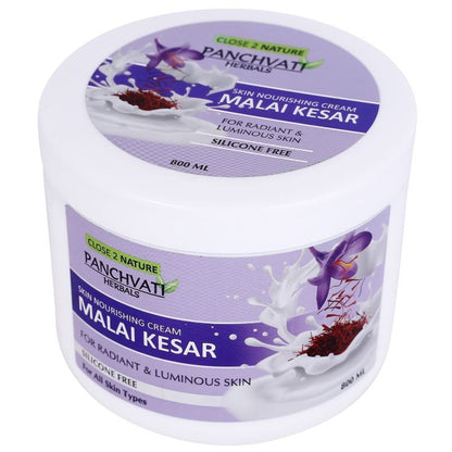 Panchvati Herbals Malai Kesar Skin Nourishing Cream