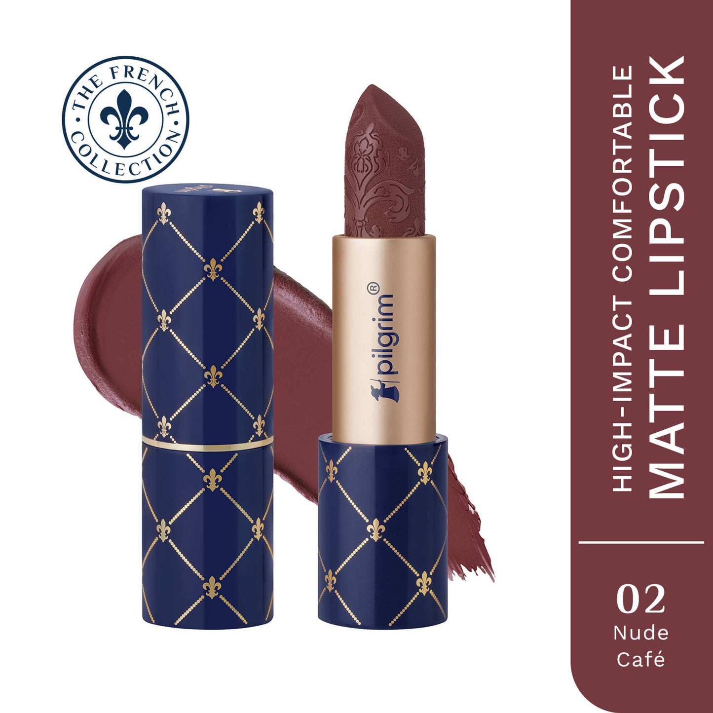Pilgrim The French Collection Bullet Lipstick - 02 Nude Cafe