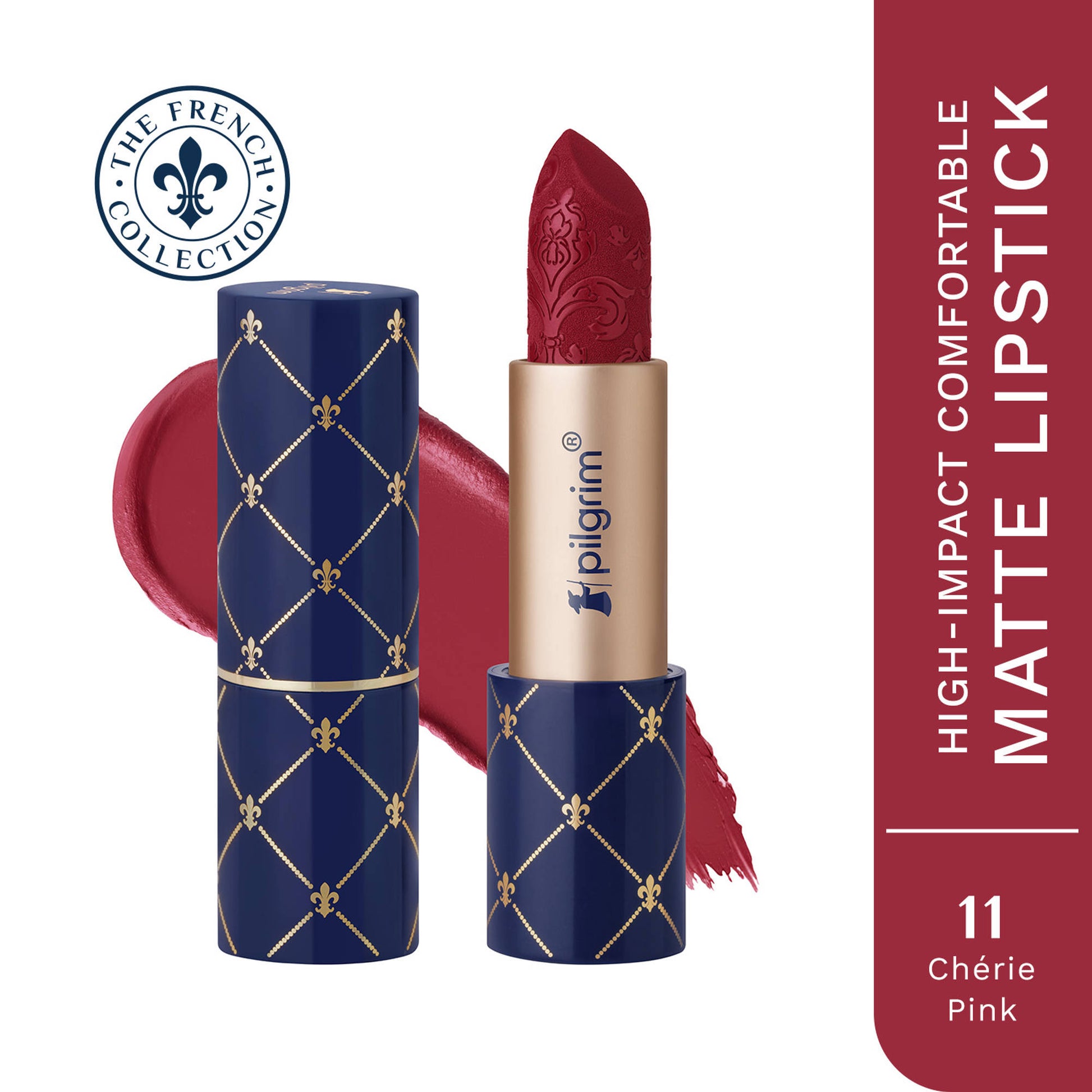 Pilgrim The French Collection Bullet Lipstick - 11 Cherie Pink