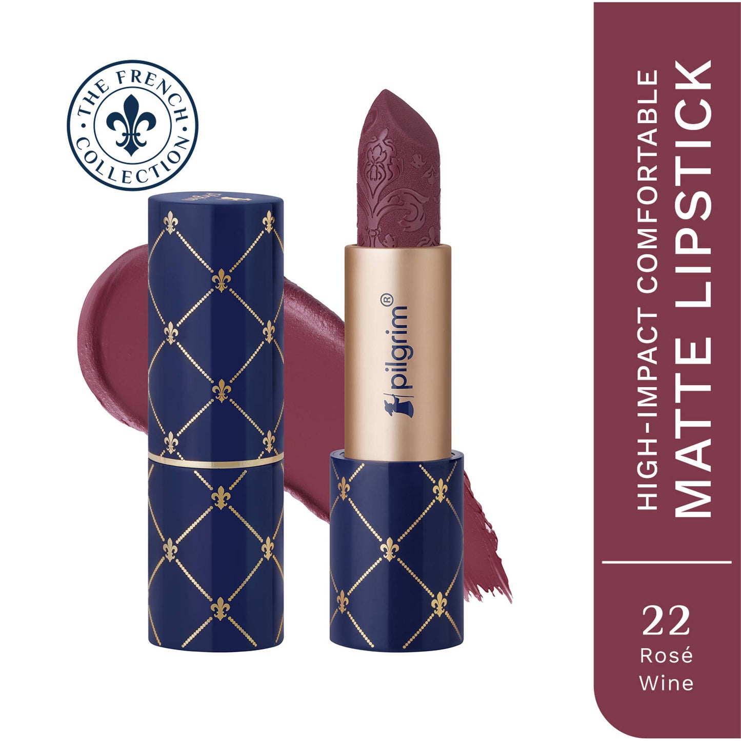 Pilgrim The French Collection Bullet Lipstick - 22 Rose Wine