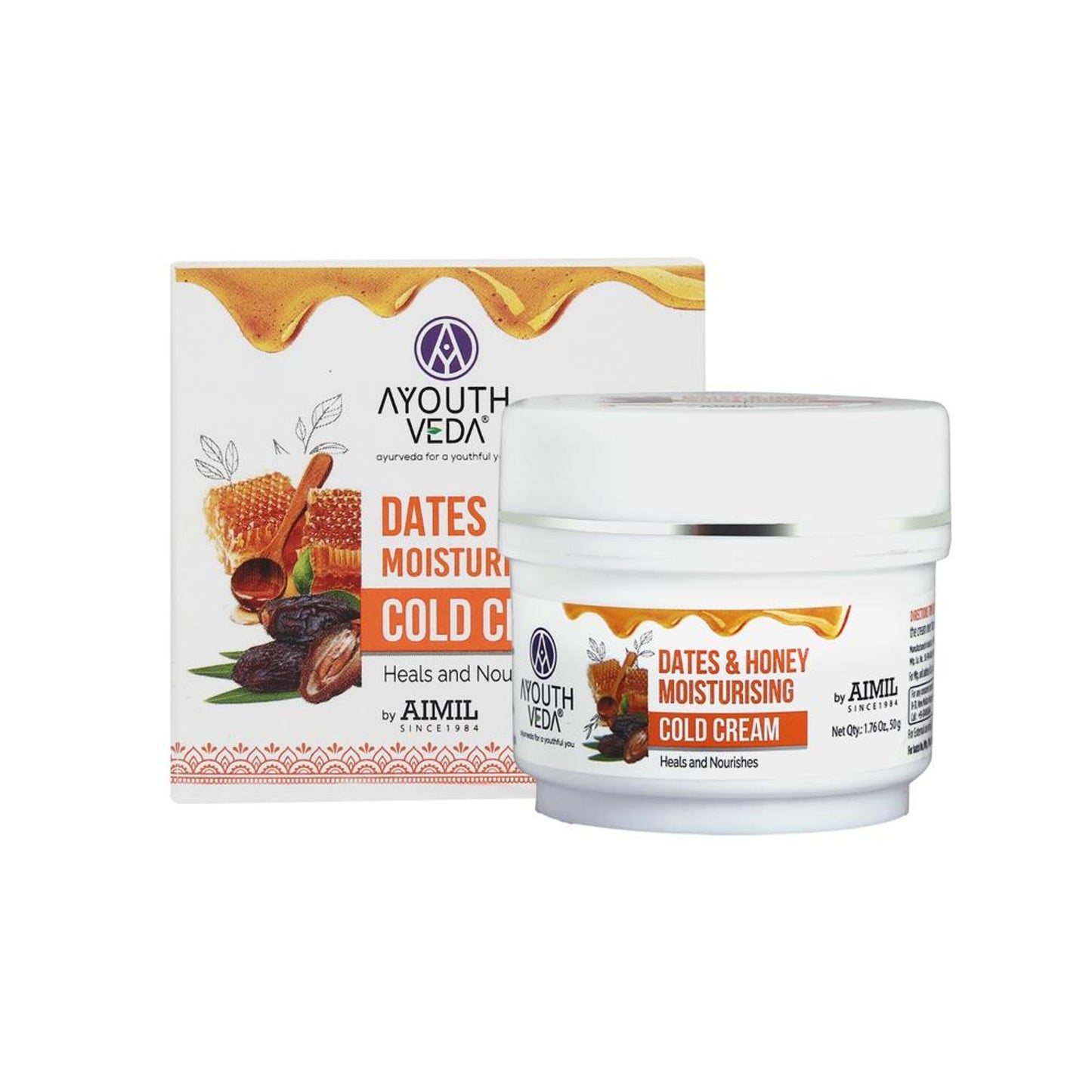 Dates & Honey Moisturising Cold Cream with Aloe Vera to Deeply Nourish & Soften Skin