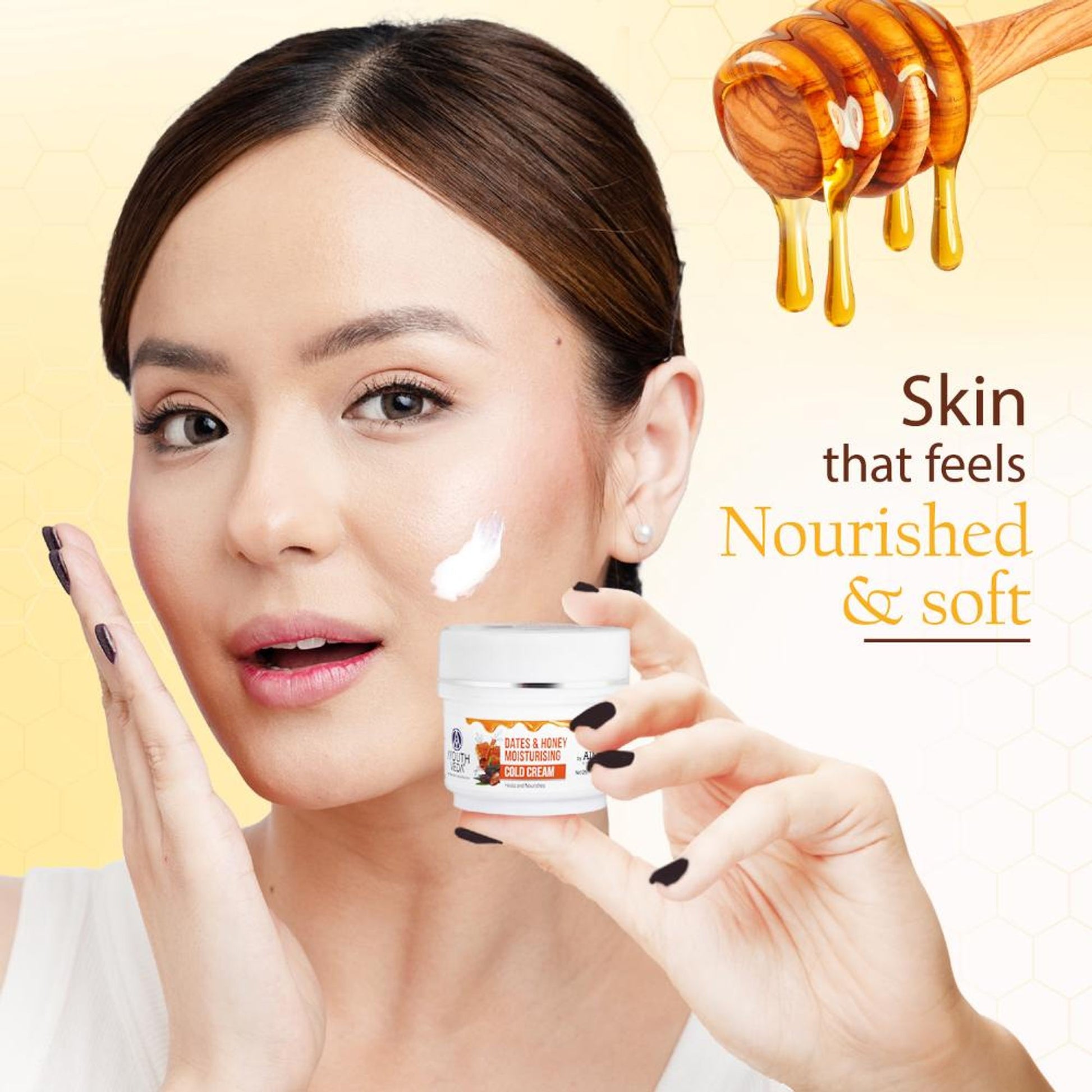 Dates & Honey Moisturising Cold Cream with Aloe Vera to Deeply Nourish & Soften Skin