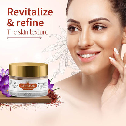 Ayouthveda Kunkumadi Face Scrub with Walnut Finest Kashmiri Saffron & Sunflower
