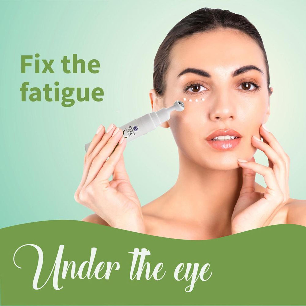 Ayouthveda Hemp Seed Under Eye Gel with Coffee & Almond Oil to Reduce Dark Circles & Fine Lines