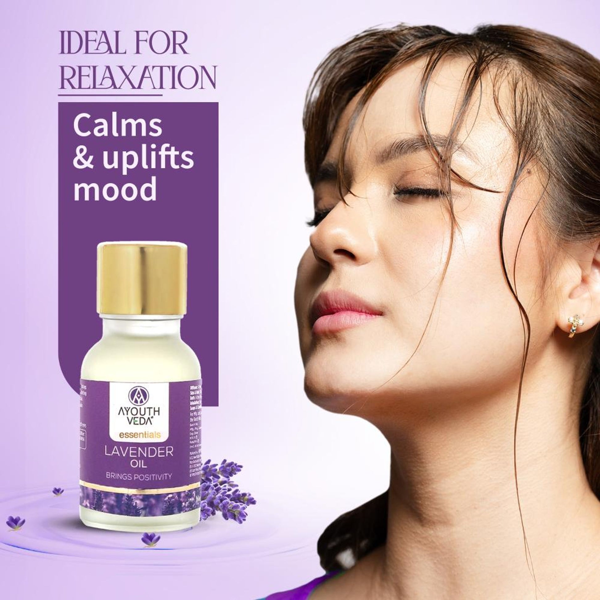 Lavender Essential Oil for Aromatherapy to Soothe Mind & Enhance Skin & Hair Health