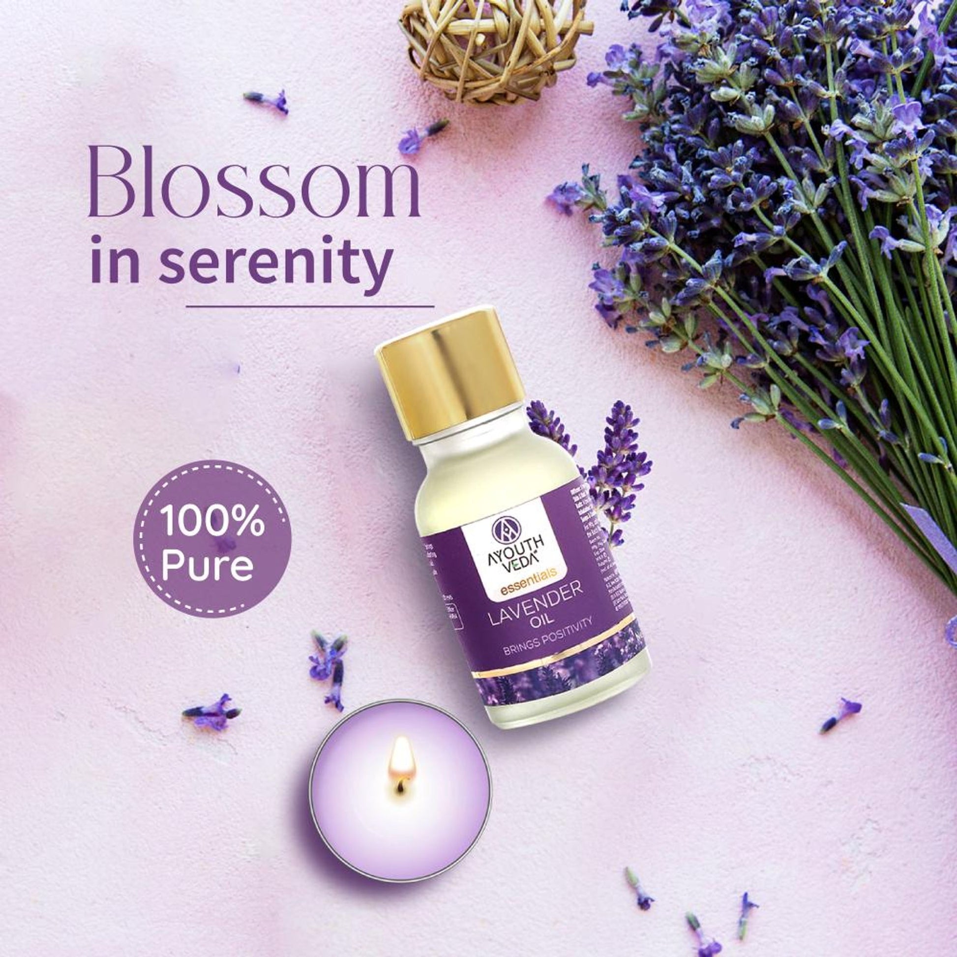 Lavender Essential Oil for Aromatherapy to Soothe Mind & Enhance Skin & Hair Health