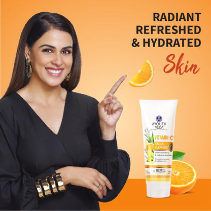 Vitamin-C Facial Cleanser with Gooseberry & Citrus Fruits to Cleanse, Brighten and Hydrate for Skin