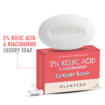 Glamveda 2% Kojic Acid & Niacinamide Luxury Soap