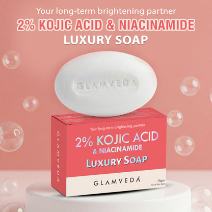 Glamveda 2% Kojic Acid & Niacinamide Luxury Soap
