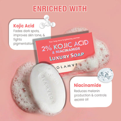 Glamveda 2% Kojic Acid & Niacinamide Luxury Soap