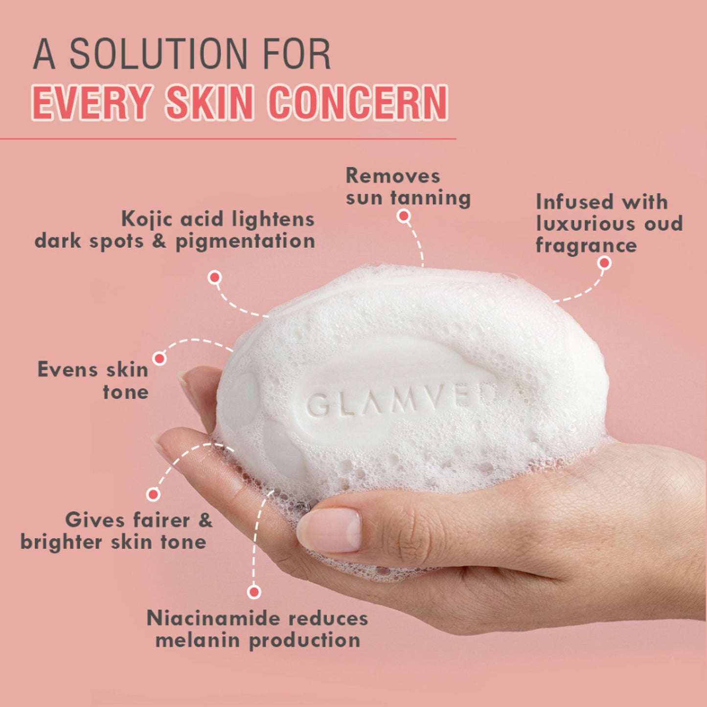 Glamveda 2% Kojic Acid & Niacinamide Luxury Soap