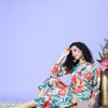 Dhiyona VA Women's Floral Printed Regular Kurta with Palazzos