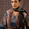 Dhiyona IE Women Ethnic Motifs Printed Regular Beads and Stones Pure Cotton Kurta with Trousers & With Dupatta