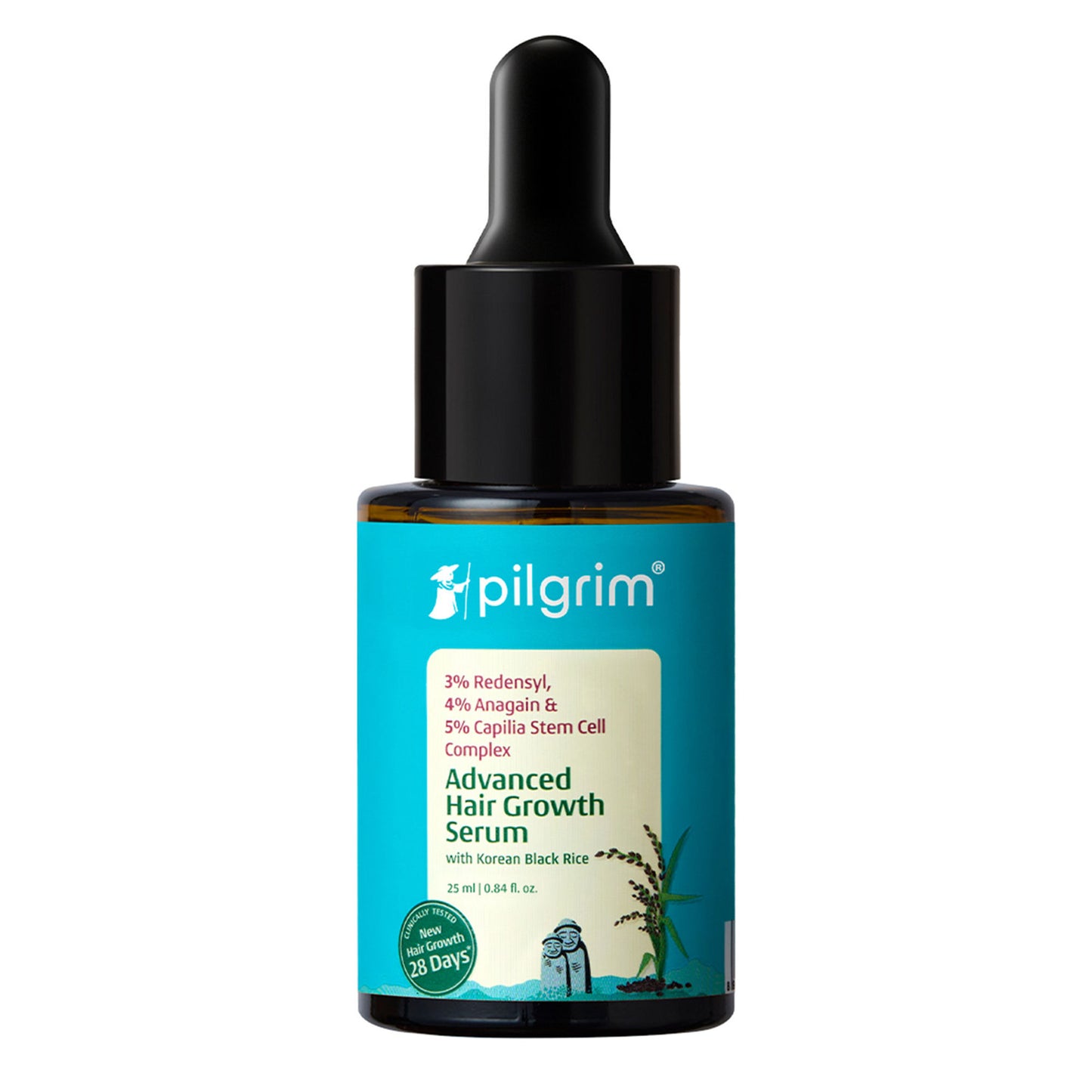 Pilgrim 3% Redensyl 4% Anagain Rosemary Korean Black Rice Advance Hair Growth Serum For Men & Women