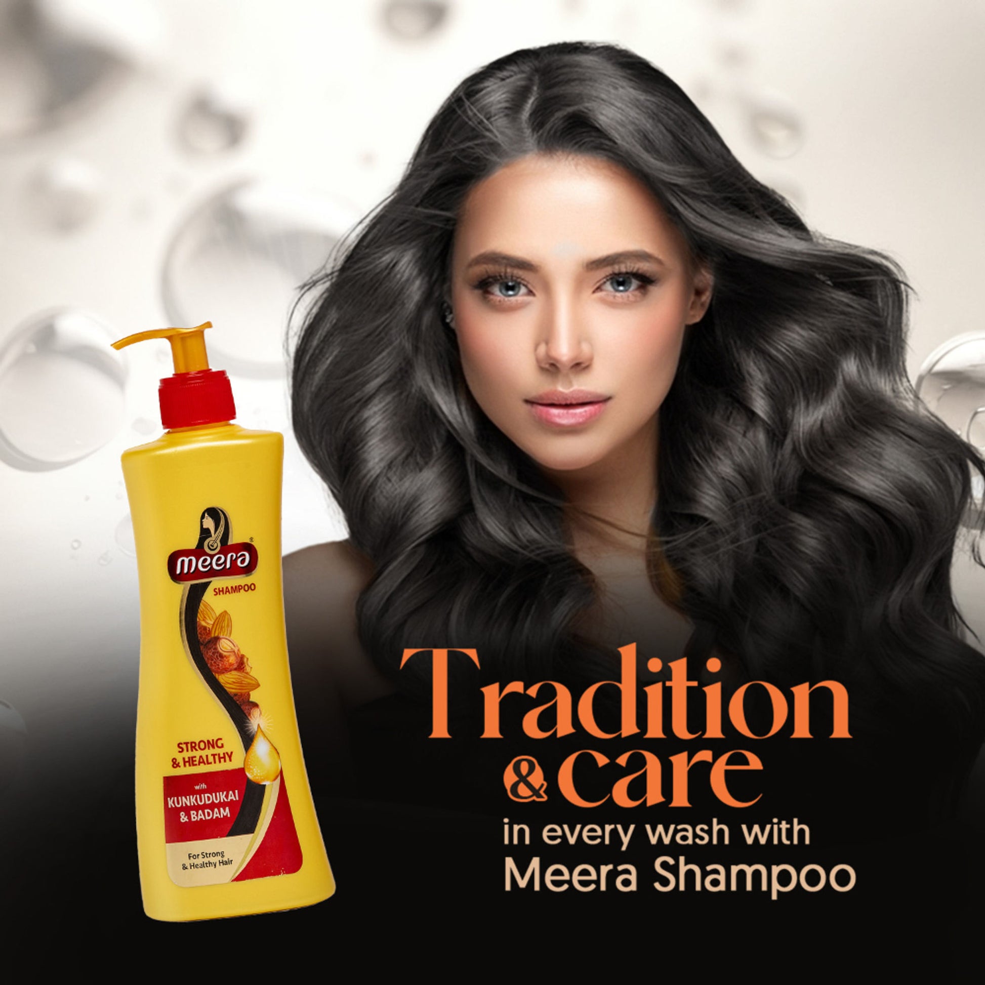 Meera Strong and Healthy Shampoo, With Goodness Of Kunkudukai and Badam