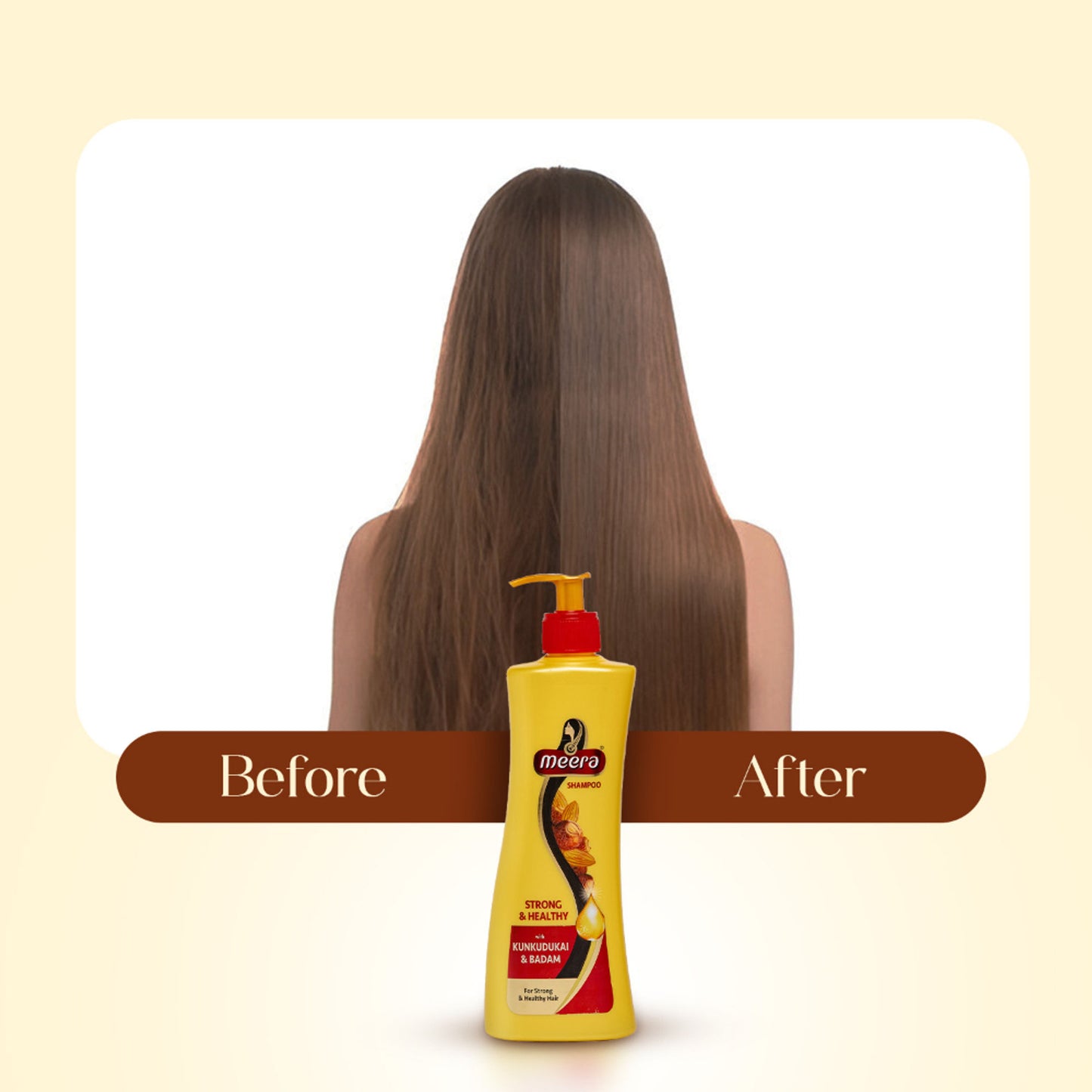 Meera Strong and Healthy Shampoo, With Goodness Of Kunkudukai and Badam