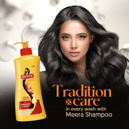 Meera Strong and Healthy Shampoo, With Goodness Of Kunkudukai and Badam