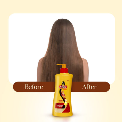 Meera Strong and Healthy Shampoo, With Goodness Of Kunkudukai and Badam