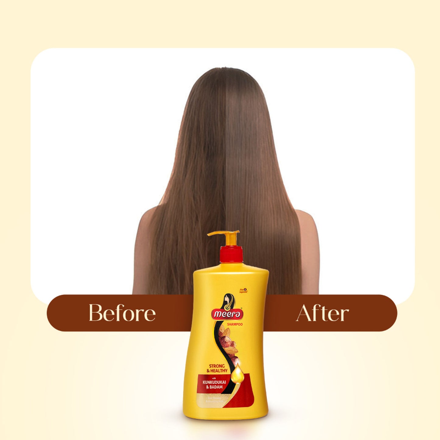 Meera Hairfall Care Shampoo, With Goodness Of Badam and Shikakai