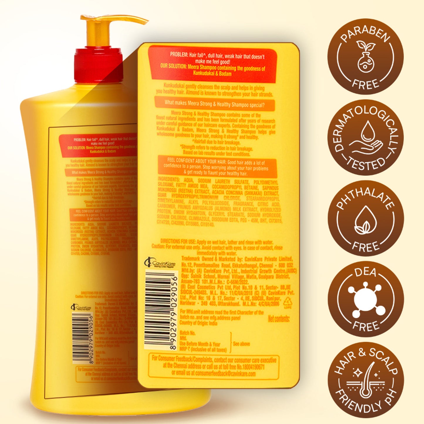 Meera Hairfall Care Shampoo, With Goodness Of Badam and Shikakai