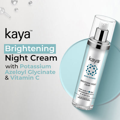Kaya Brightening Night Cream, with Azeloyl Glycine & Vitamin C for all skin types