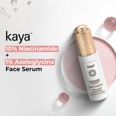Kaya 10% Niacinamide + 1% Azeloglycina Face Serum, Dark Spot Corrector, Fights Acne, All Skin Type