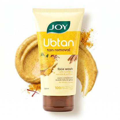 Joy Ubtan Tan Removal Face Wash, For Natural Glowing Skin