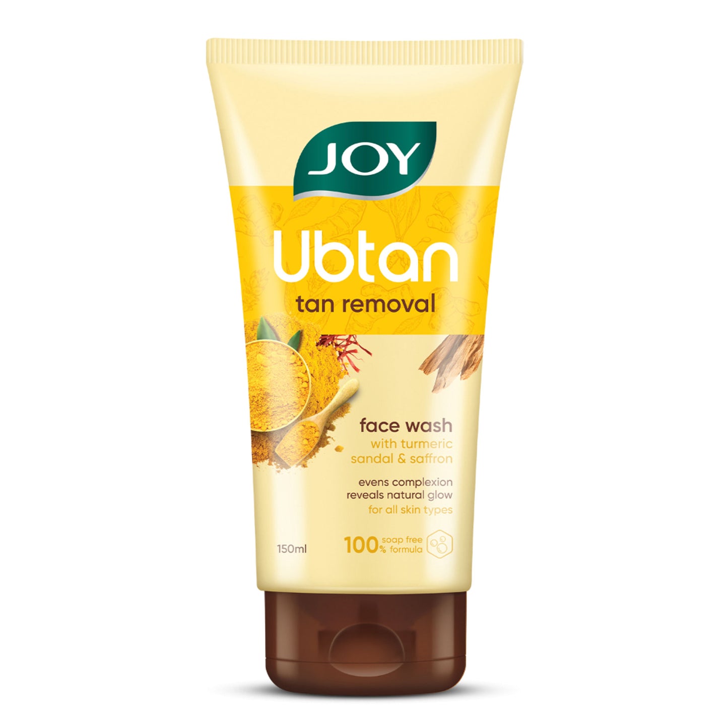 Joy Ubtan Tan Removal Face Wash, For Natural Glowing Skin