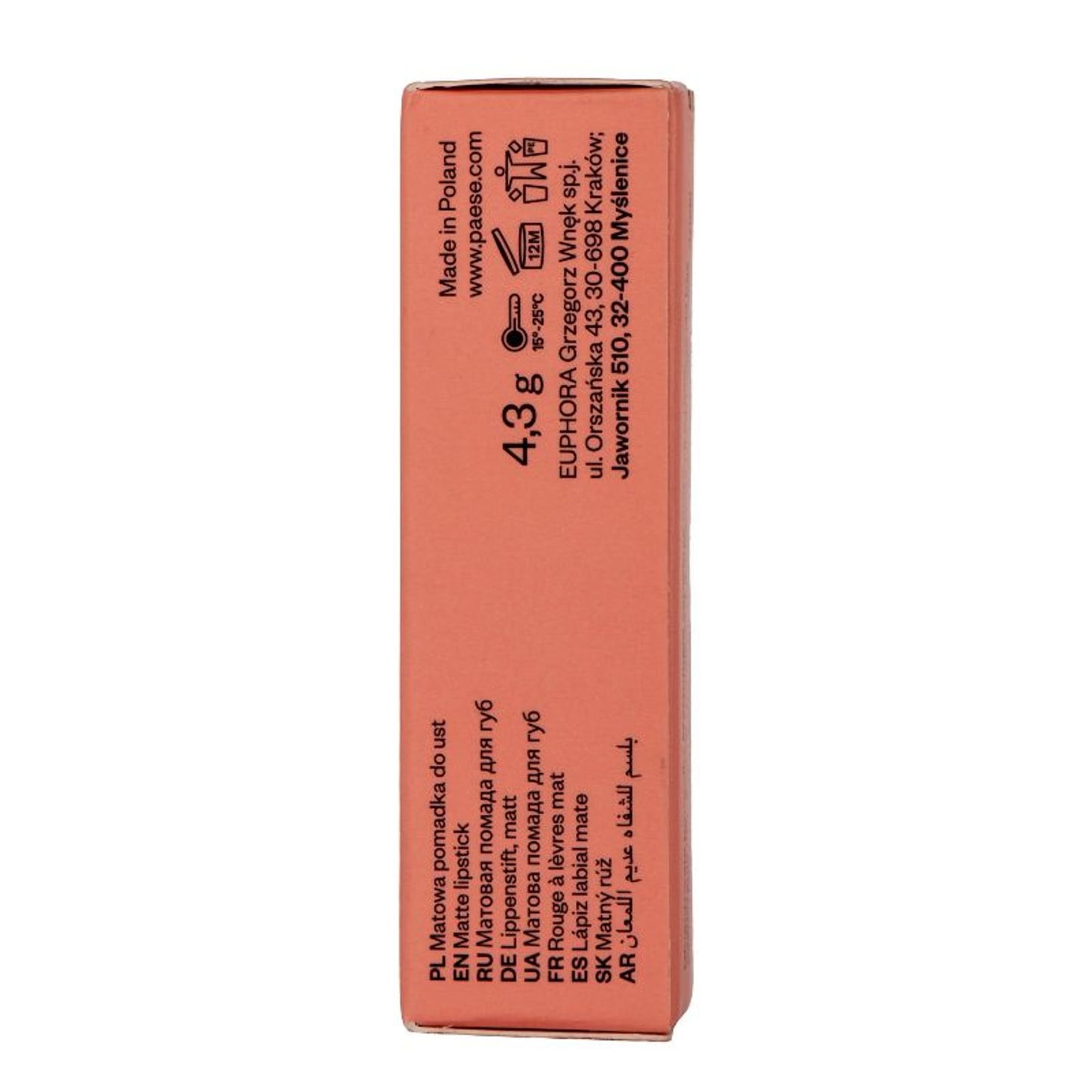 Paese Cosmetics Mattologie Lipstick - Berry Nude 109