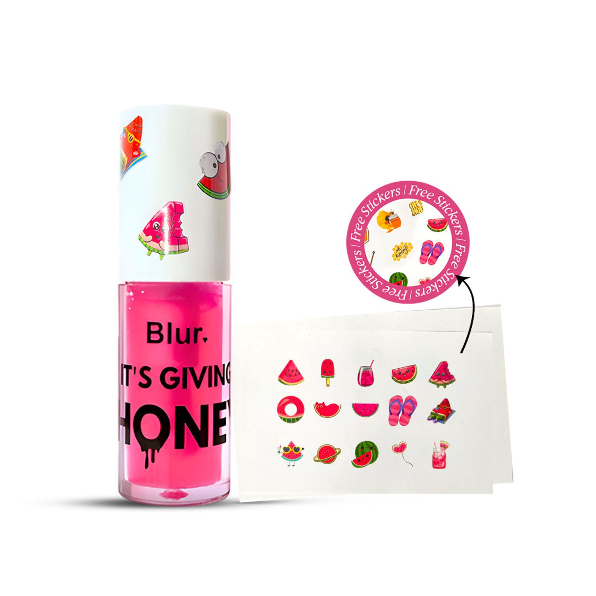 BLUR It's Giving Honey Lip Oil - Pink