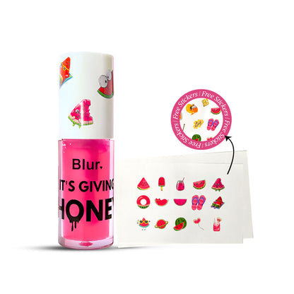 BLUR It's Giving Honey Lip Oil - Pink
