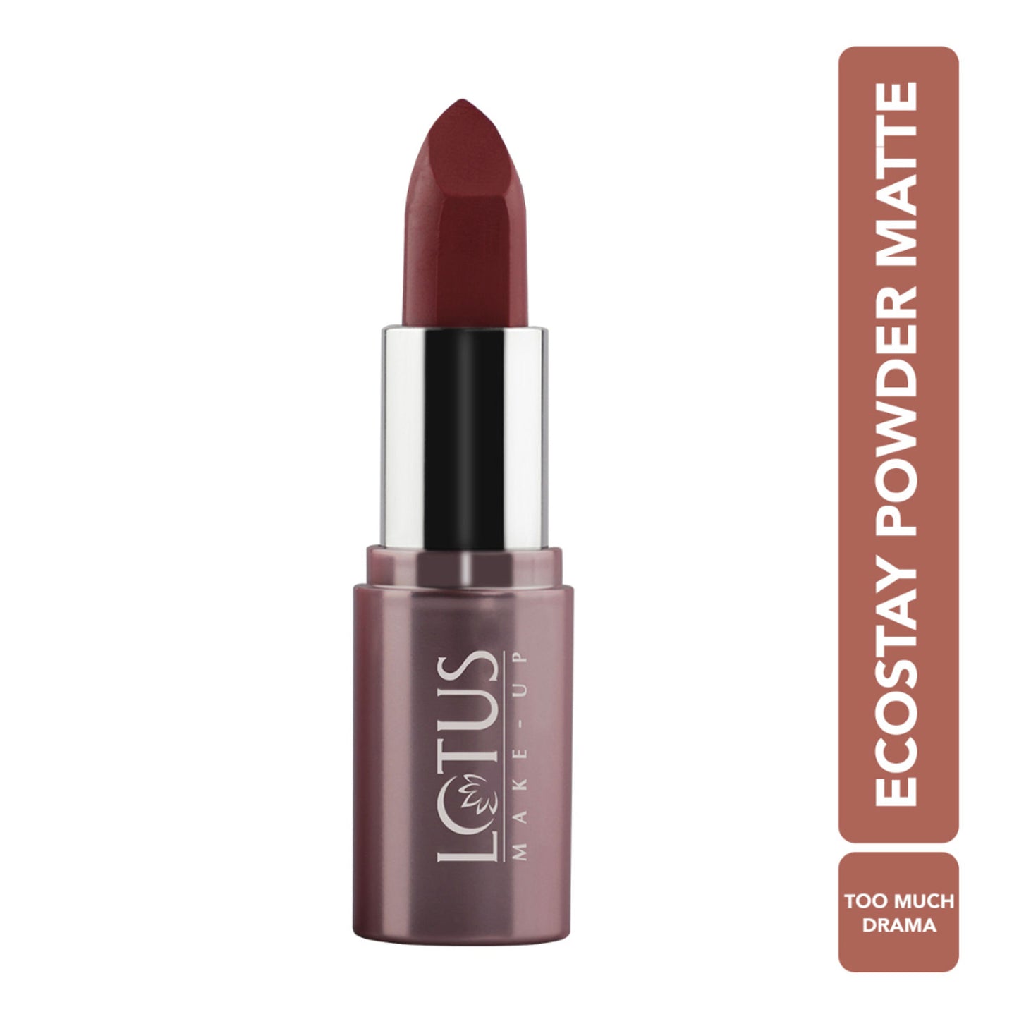 Lotus Make Up Ecostay Powder Matte Lipstick - PM02-Too Much Drama