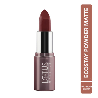 Lotus Make Up Ecostay Powder Matte Lipstick - PM02-Too Much Drama