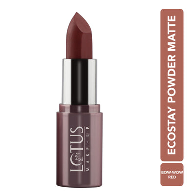 Lotus Make Up Ecostay Powder Matte Lipstick - PM15-Bow-Wow Red