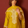 Dhiyona IE Women Floral Embroidered Kurta with Trousers & Dupatta