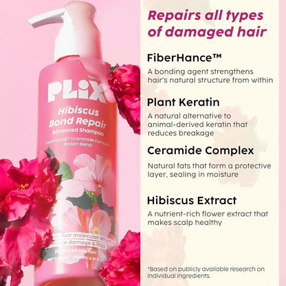 Plix Hibiscus Bond Repair Advanced Shampoo