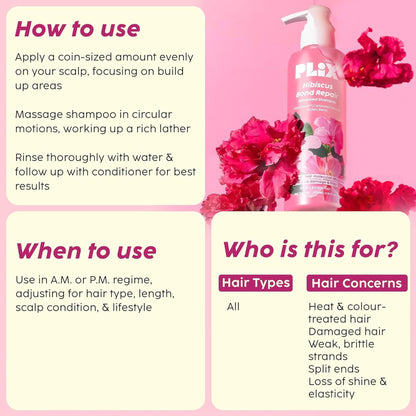 Plix Hibiscus Bond Repair Advanced Shampoo