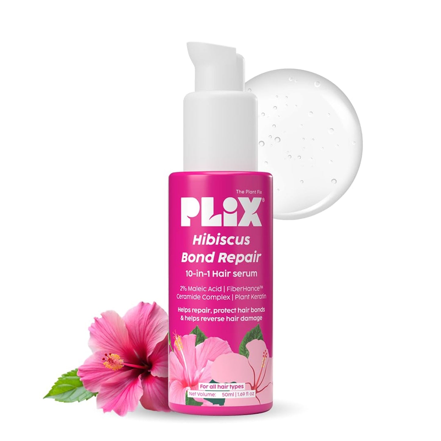Plix Hibiscus Bond Repair 10-In-1 Hair Serum