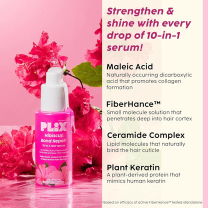 Plix Hibiscus Bond Repair 10-In-1 Hair Serum