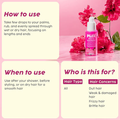 Plix Hibiscus Bond Repair 10-In-1 Hair Serum