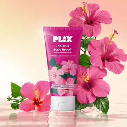 Plix Hibiscus Bond Repair Conditioner For Damaged, Frizzy Hair